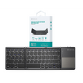 Devia összecsukható vezeték nélküli Bluetooth billentyűzet érintőpaddal - Devia Lingo Series Foldable Wireless Keyboard with Touchpad - fekete
