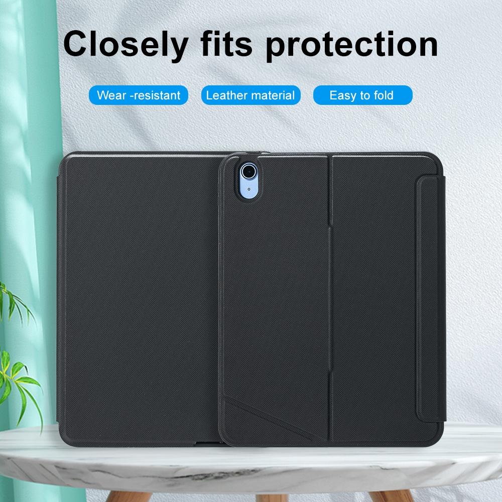 NNEIDS 2022 Ipad 10.9 Touch Keyboard Case - Split Type Bluetooth Leather