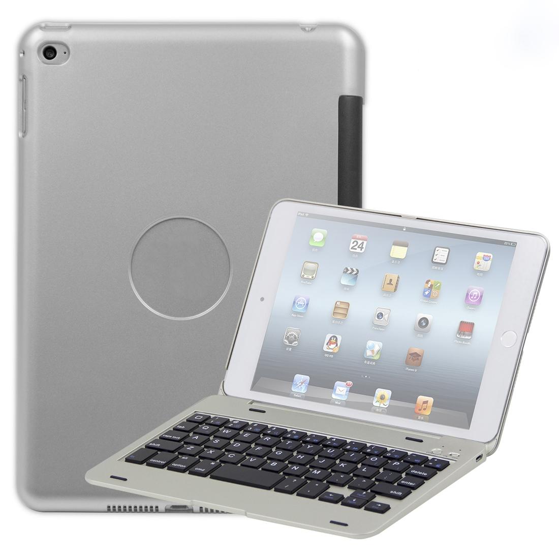 NNEIDS Bluetooth Keyboard Tablet Case For Ipad Mini 5 / 4 - Silver