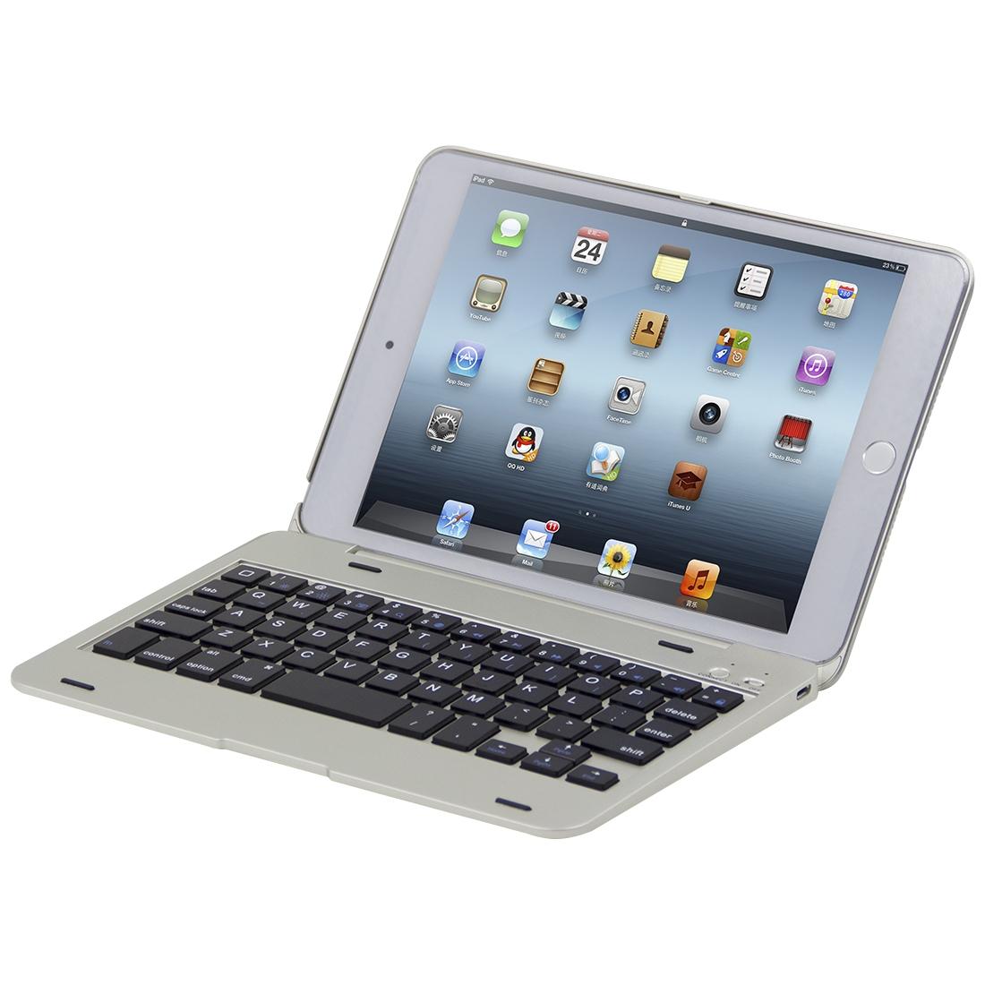 NNEIDS Bluetooth Keyboard Tablet Case For Ipad Mini 5 / 4 - Silver