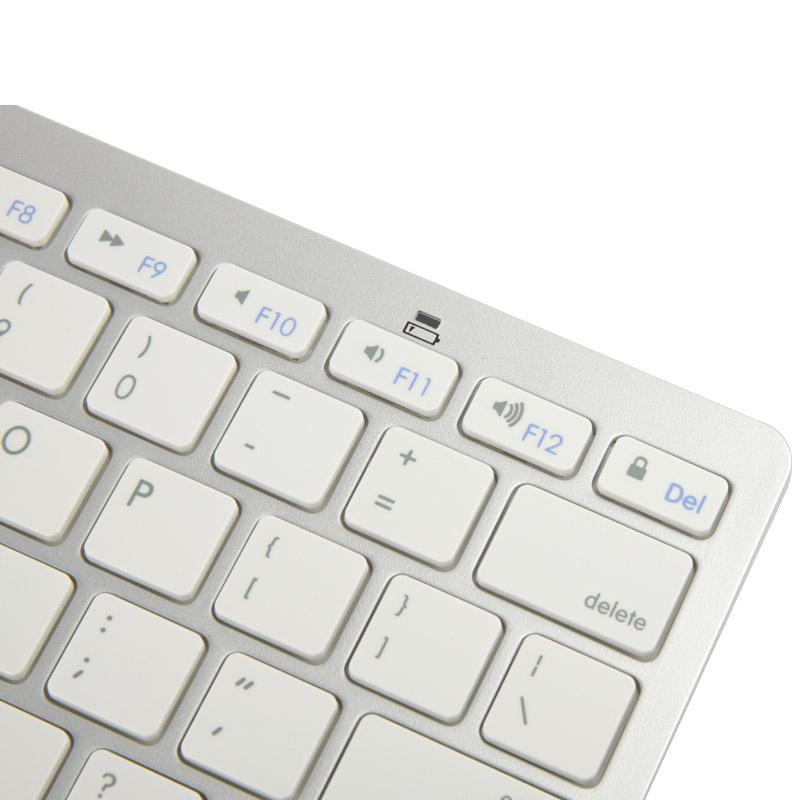 NNEIDS Ultra-Thin Bluetooth Keyboard For Ipad Air / Mini Iphone Ps3 - White