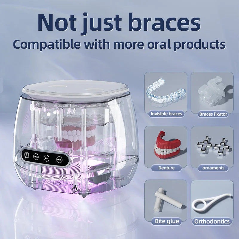 NNEOBA Ultrasonic Cleaner with UV Light – Jewelry & Denture Cleaning Machine