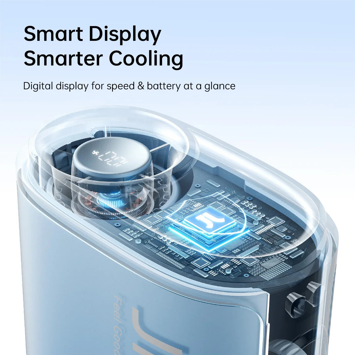 NNEOBA Portable Wearable Neck & Waist Fan