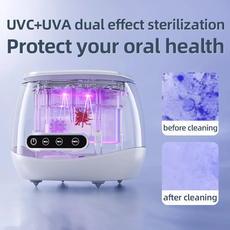 NNEOBA Ultrasonic Cleaner with UV Light – Jewelry & Denture Cleaning Machine