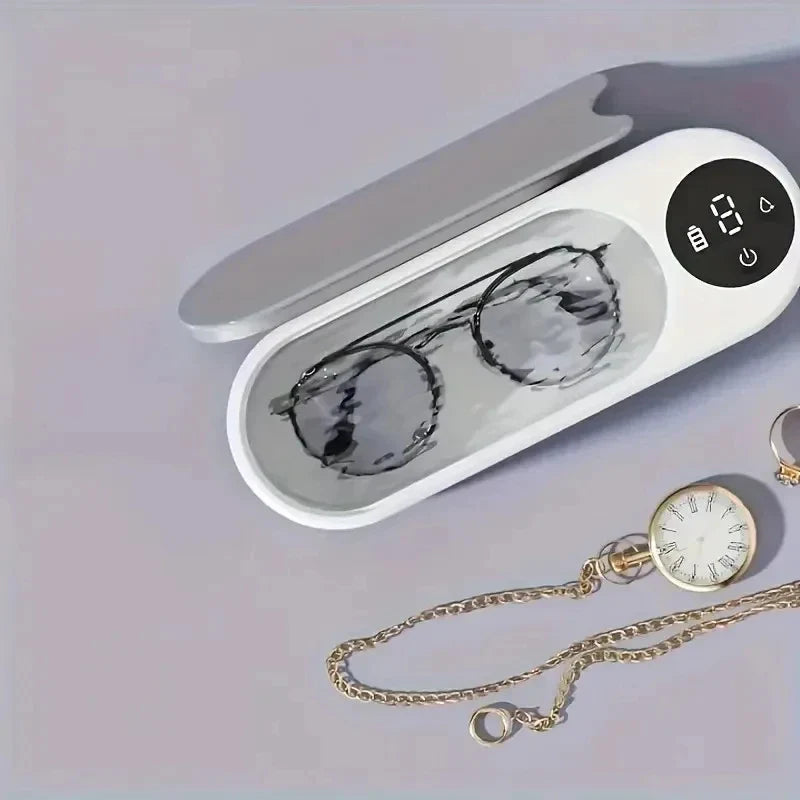 NNEOBA Ultrasonic Glasses Cleaner – Wireless Multi-Purpose Eyewear Cleaning Machine