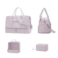 Luggage Travel Bag with Clothes and Toiletry Bag (Pink)