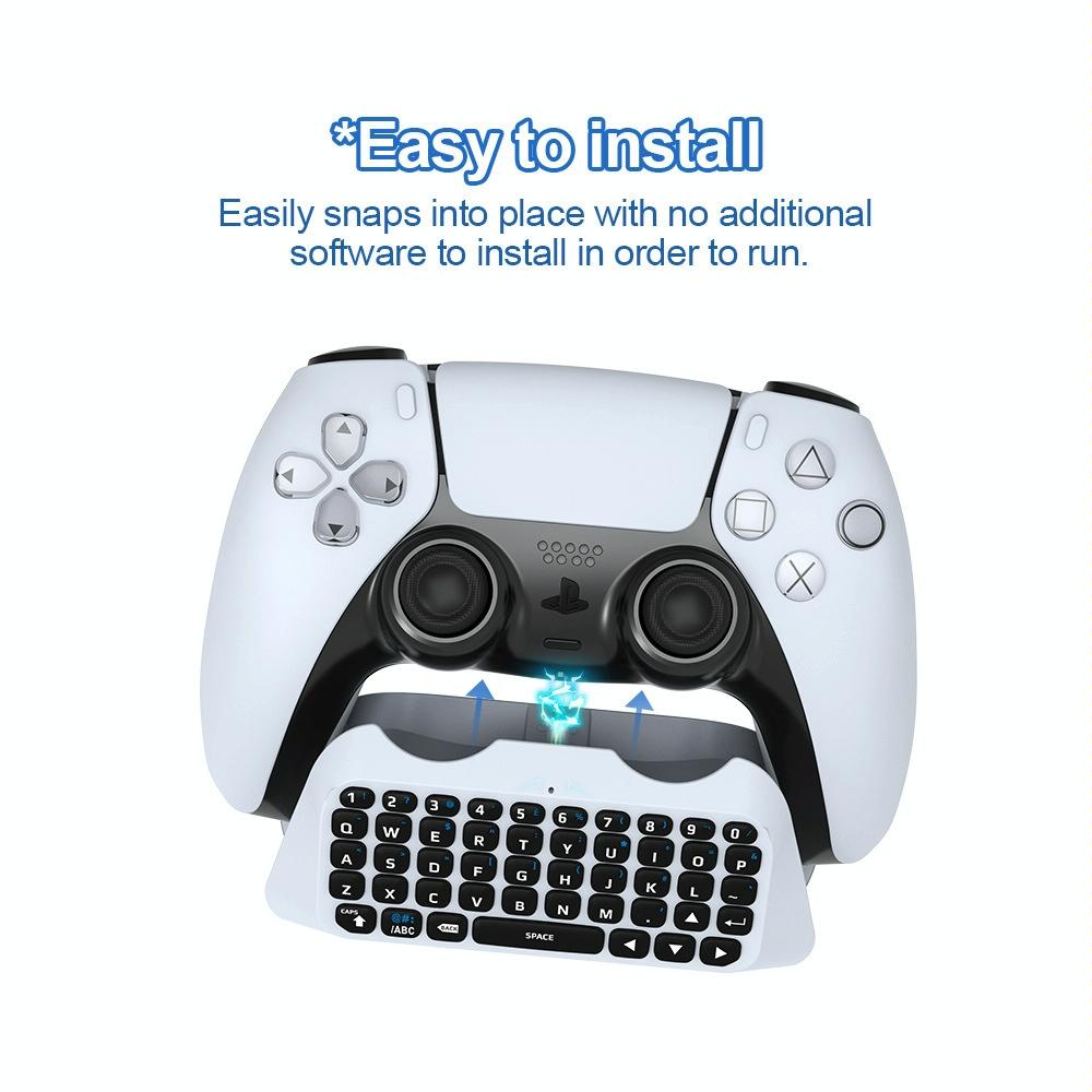 NNEIDS Wireless Bluetooth Keyboard For Ps5 - Chat & Voice Compatible