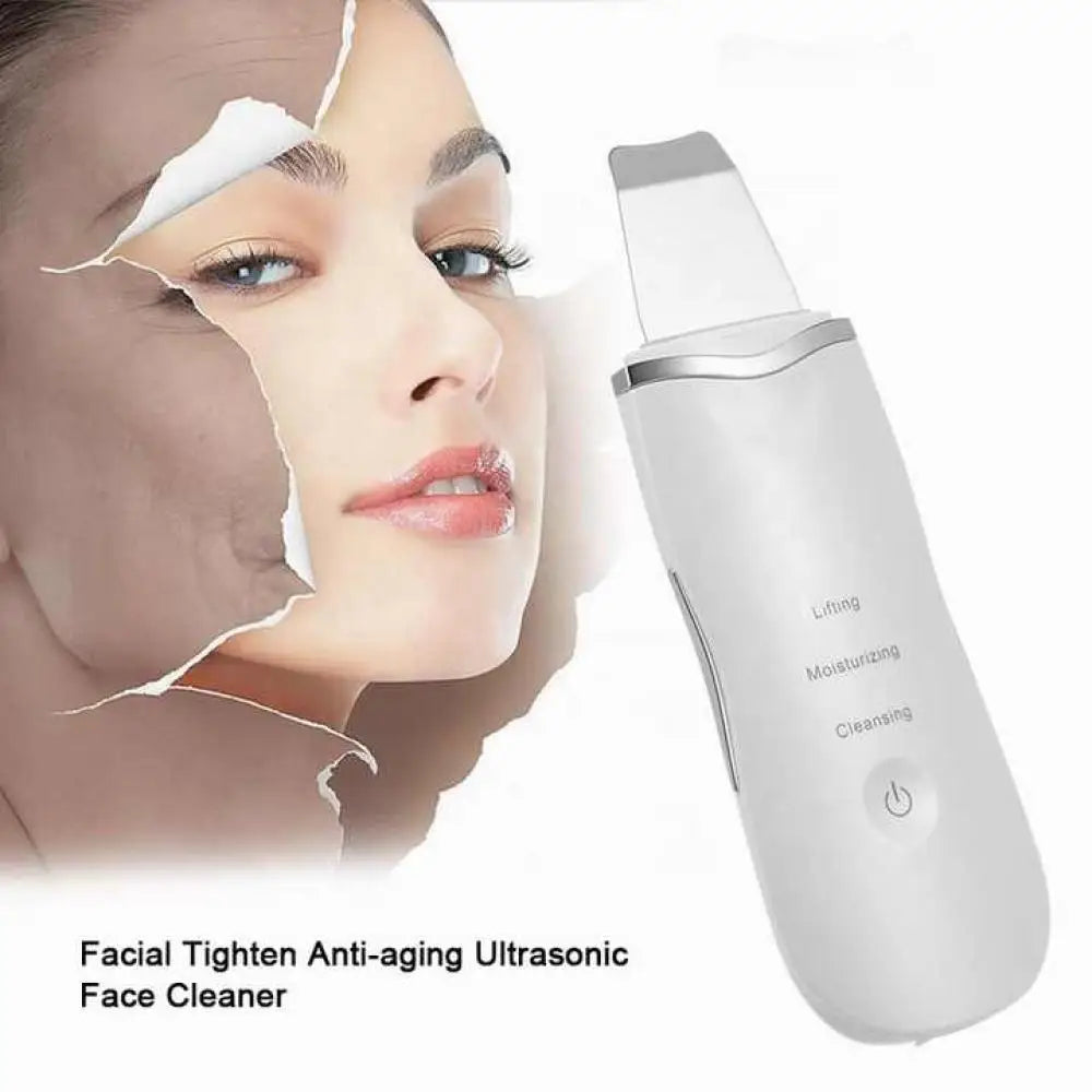 Ultrasonic Skin Scrubber Deep Facial Cleaner