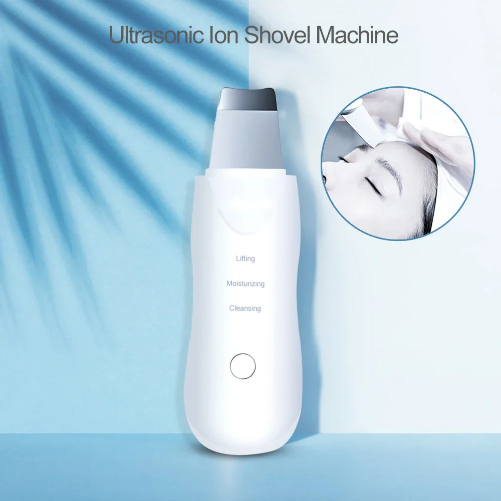 Ultrasonic Skin Scrubber Deep Facial Cleaner