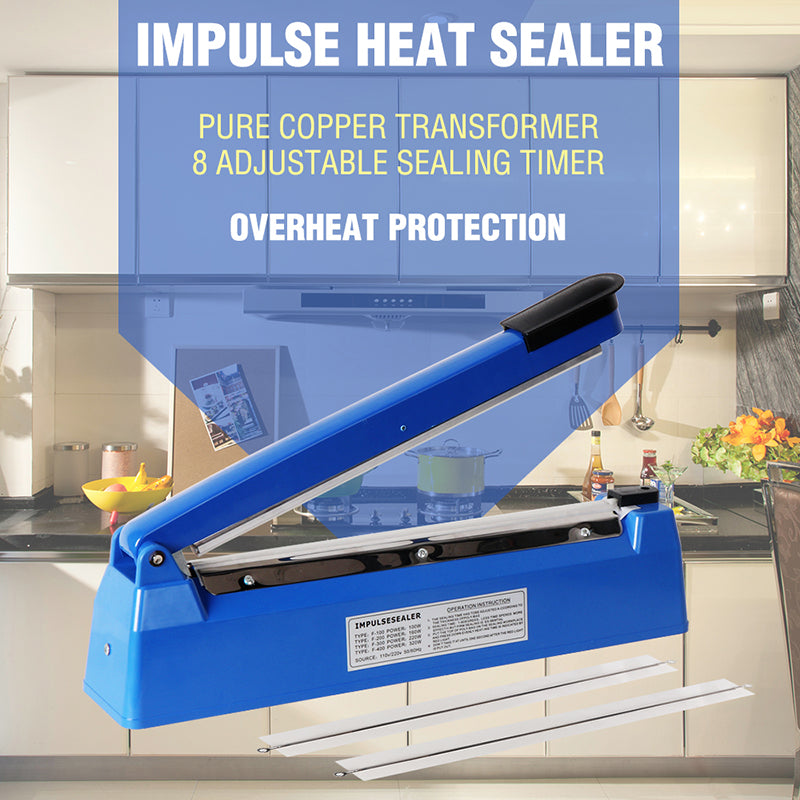 NNEDSZ 300mm Impulse Heat Sealer Sealing SAA Machine Electric Plastic Poly Bag