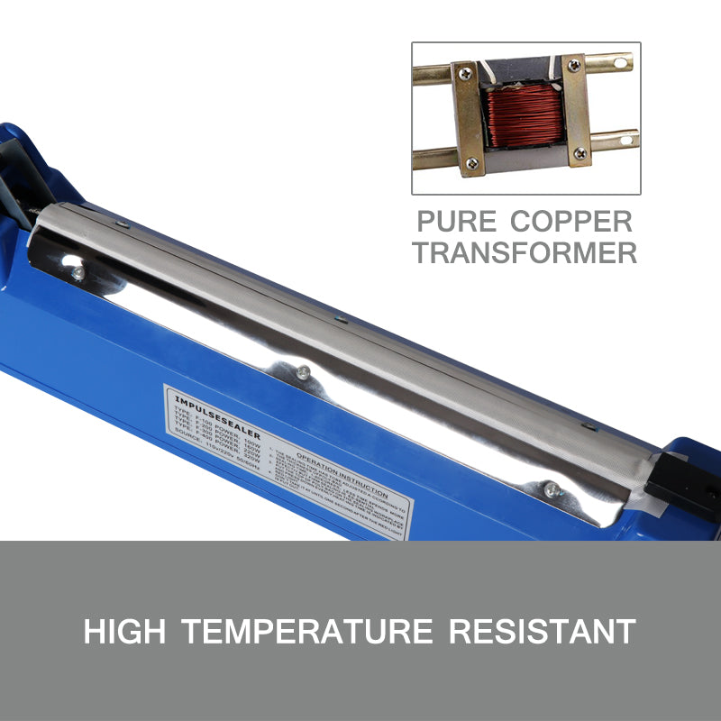 NNEDSZ 300mm Impulse Heat Sealer Sealing SAA Machine Electric Plastic Poly Bag