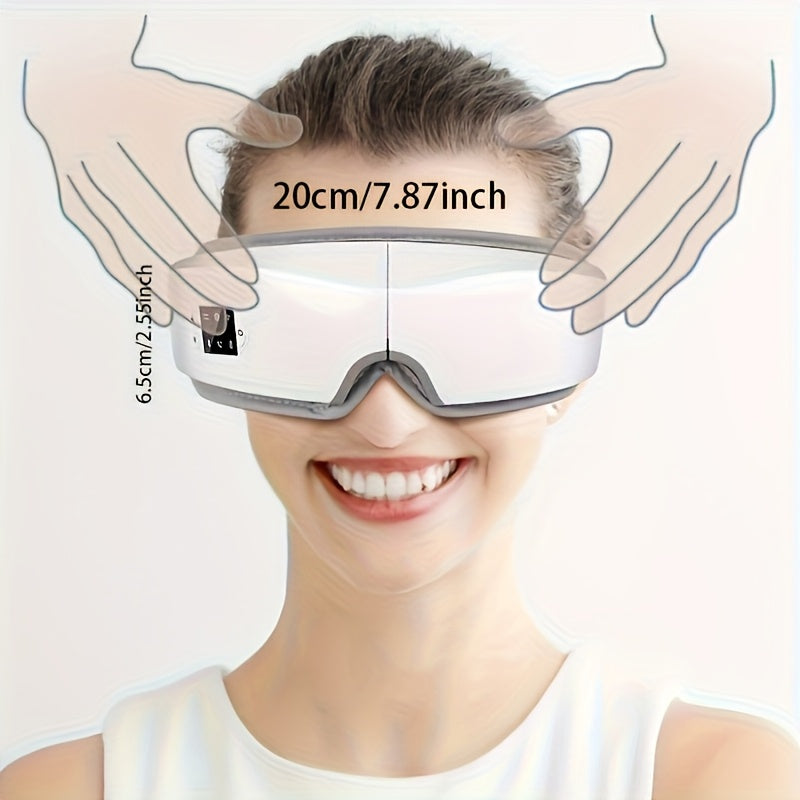 NNETM 4D Smart Eye & Face Massager – Heating, Vibration & Music Relaxation Device