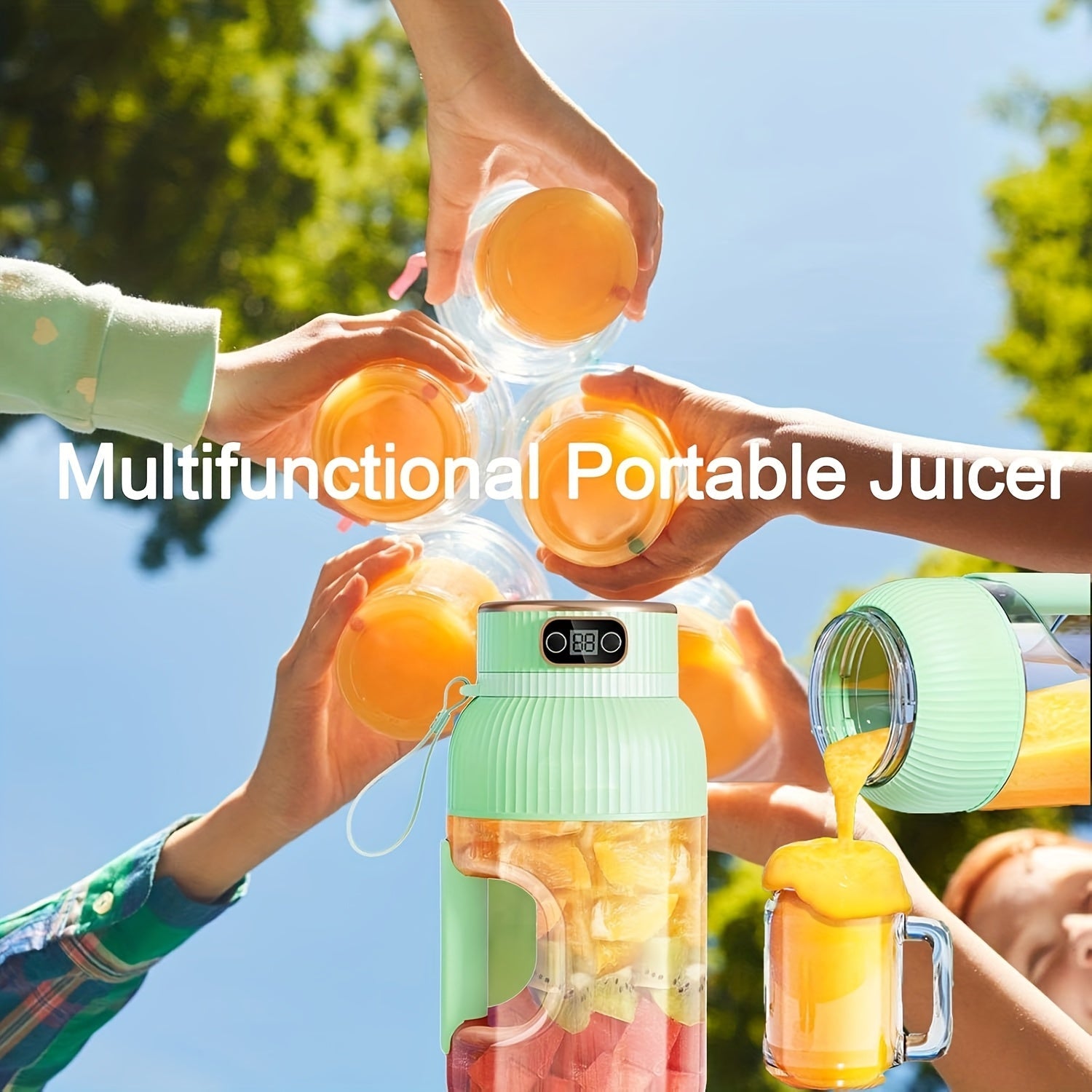 NNETM Portable 10-Blade Juicer Blender