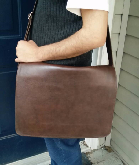 Leather Messenger Bag