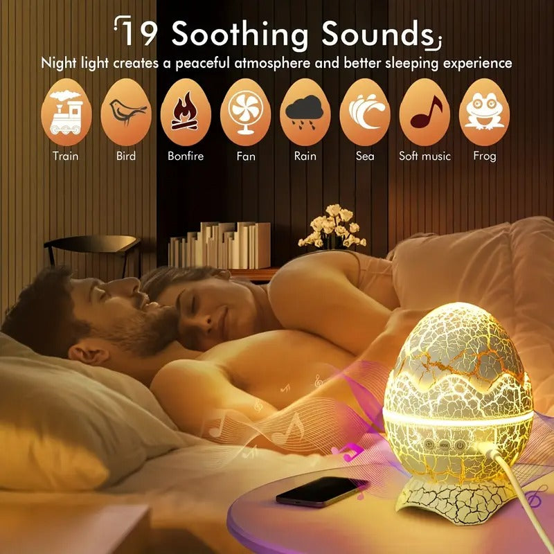 Dinosaur Egg Galaxy Star Projector Lamp